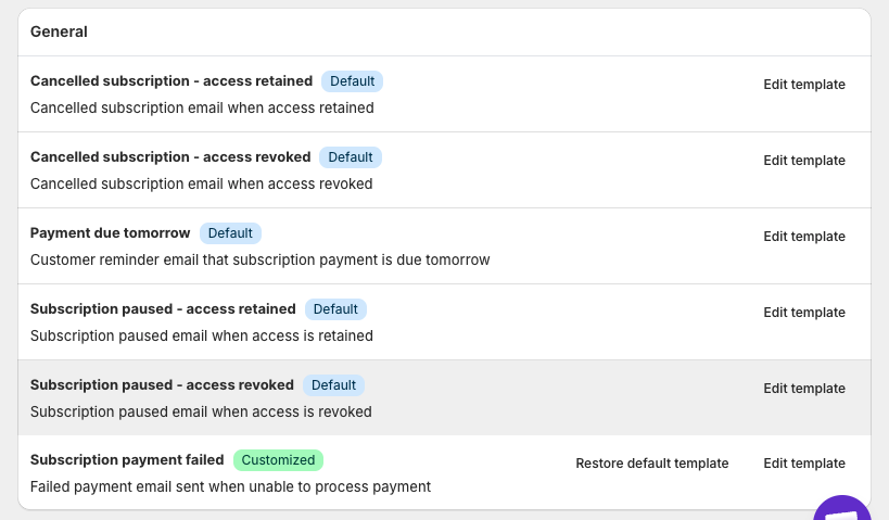 General Subscription Emails screenshot 1